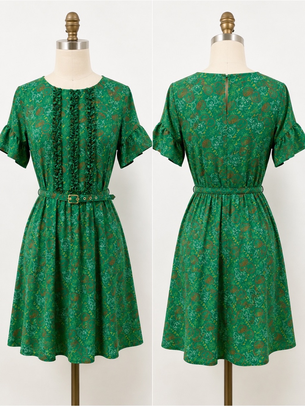The Dress Shop at Disney Parks Orange Bird Midi Dress with Belt